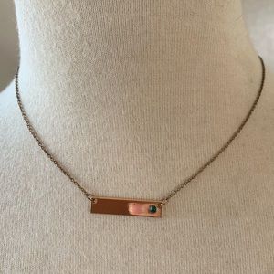 Jewelry - Gold Emerald Gem Bar Necklace Jewelry - Gold Emerald Gem Bar Necklace
